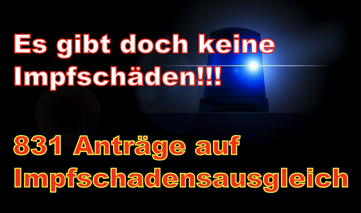 Es gibt doch keine Impfschäden! 831 Anträge auf Impfschadensausgleich zwei Jahre nach Start der Impfkampagne in NRW