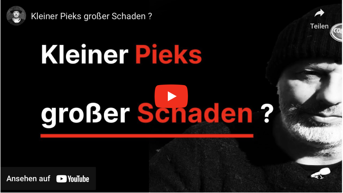 Kleiner Pieks großer Schaden ?
