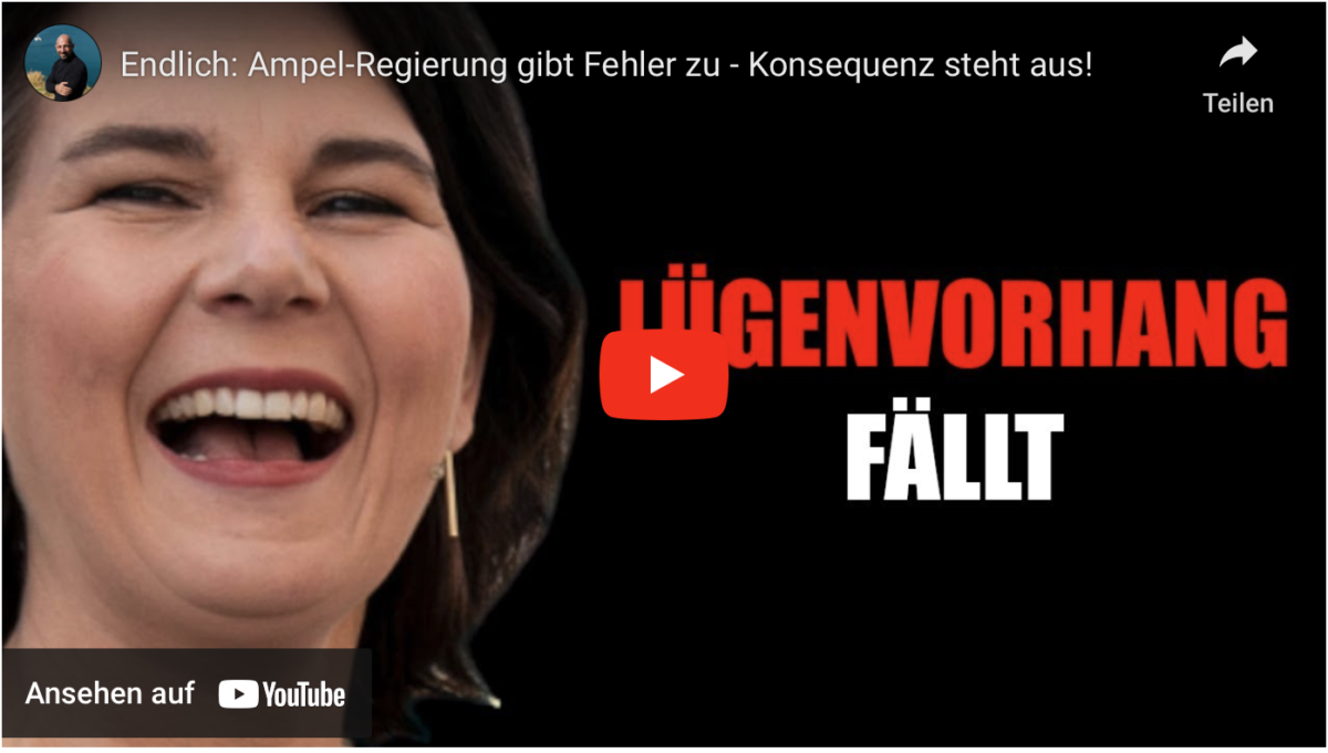 Endlich: Ampel-Regierung gibt Fehler zu – Konsequenz steht aus!