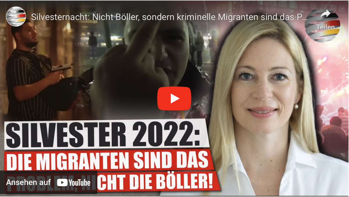 Silvesternacht: Nicht Böller, sondern kriminelle Migranten sind das Probem!