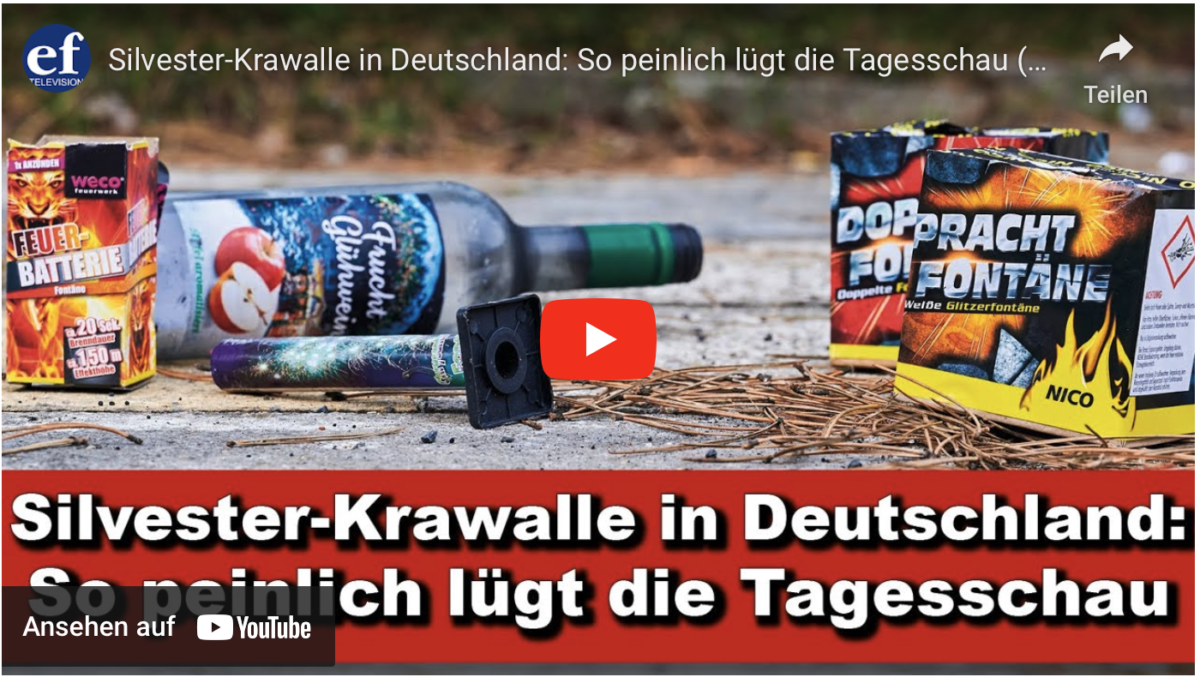 Silvester-Krawalle in Deutschland: So peinlich lügt die Tagesschau!