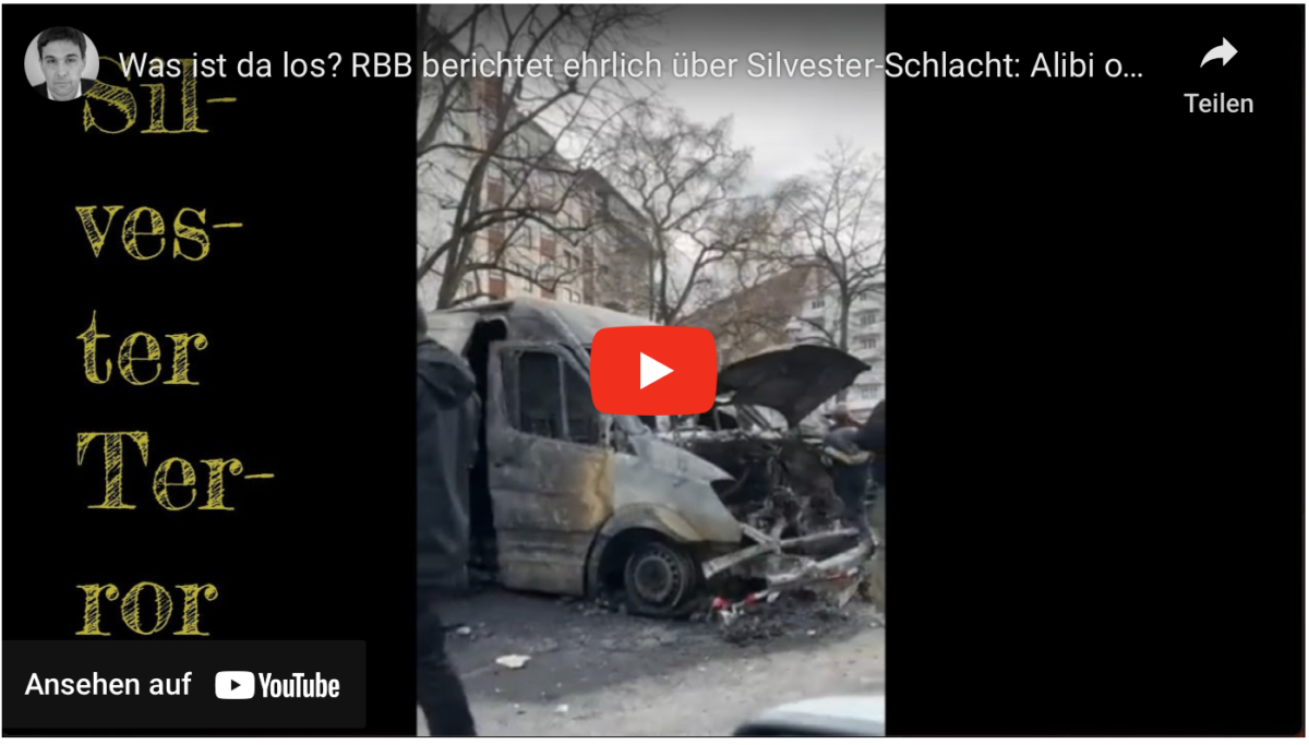 Was ist da los? RBB berichtet ehrlich über Silvester-Schlacht: Alibi oder Umkehr?