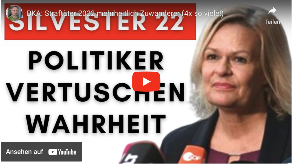 BKA: Straftäter 2022 mehrheitlich Zuwanderer (4x so viele!)