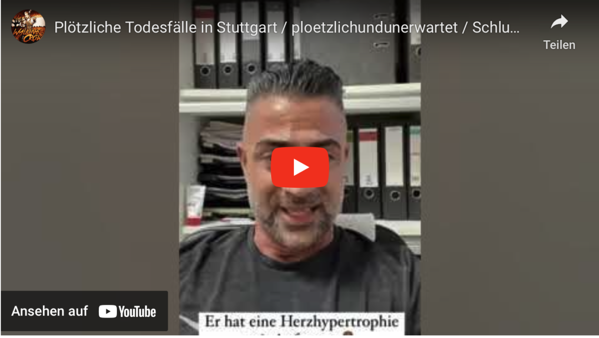 Plötzliche Todesfälle in Stuttgart / ploetzlichundunerwartet / Schlumpfung und Schlumpfpässe /