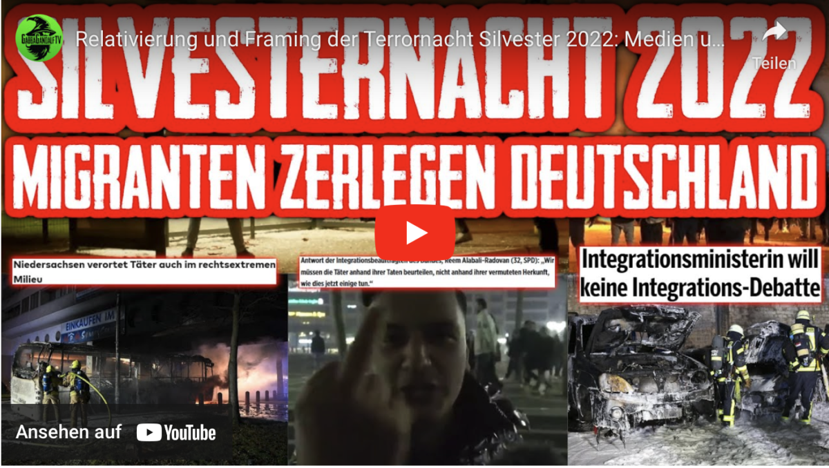 Relativierung und Framing der Terrornacht Silvester 2022: Medien und Politik machen sich lächerlich!