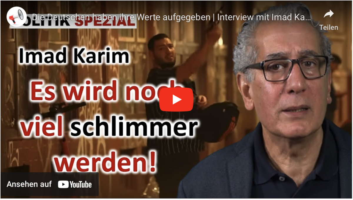 Die Deutschen haben ihre Werte aufgegeben!