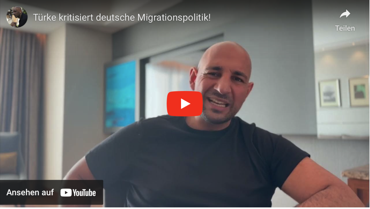 Türke kritisiert deutsche Migrationspolitik!