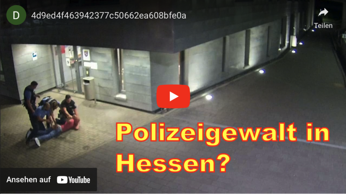 Polizei-Skandal in Hessen! Polizeigewalt in Idstein (Video)!