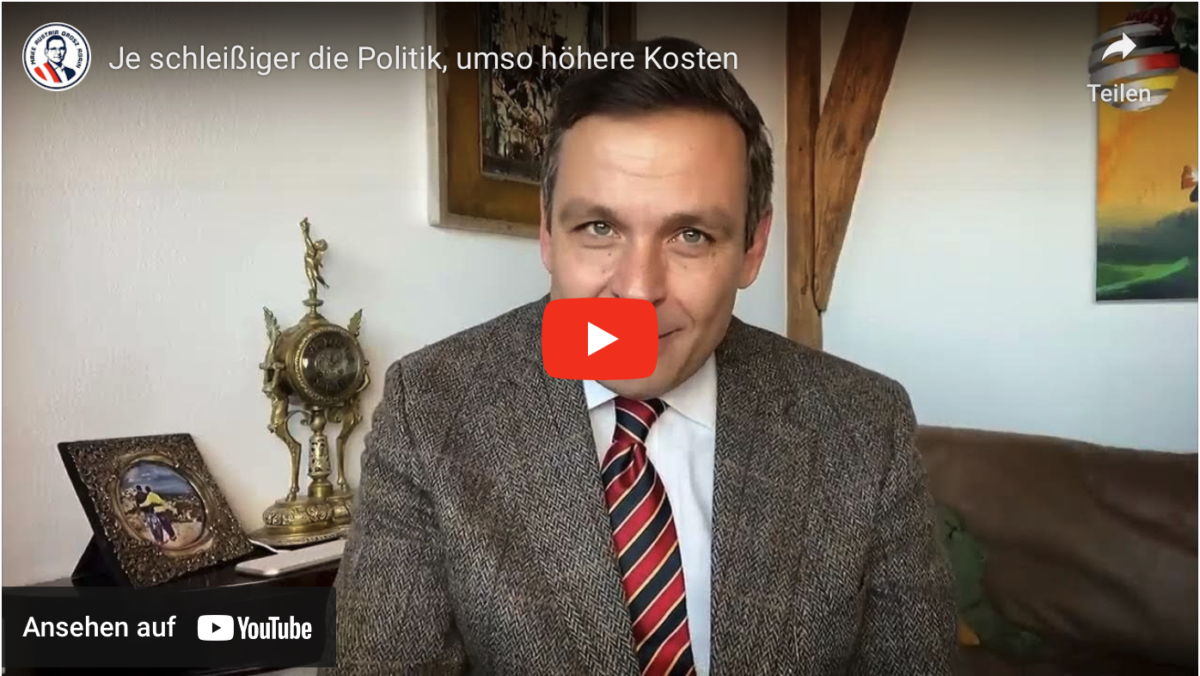 Je schleißiger die Politik, umso höhere Kosten!