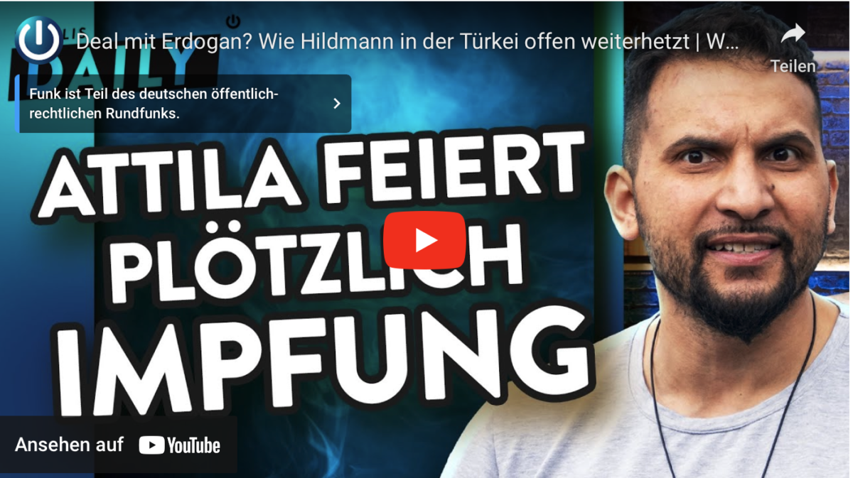 Deal mit Erdogan? Wie Hildmann in der Türkei offen weiterhetzt!