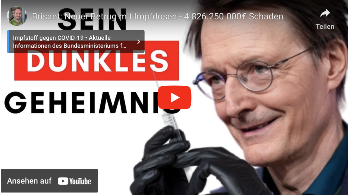 Brisant: Neuer Betrug mit Impfdosen – 4.826.250.000€ Schaden