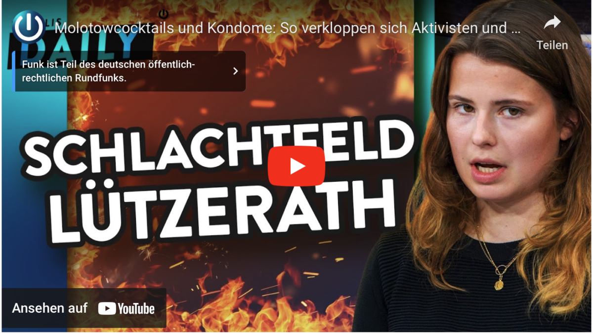 Molotowcocktails und Kondome: So verkloppen sich Aktivisten und Polizei in Lützerath