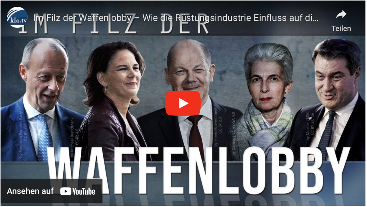 Im Filz der Waffenlobby – Wie die Rüstungsindustrie Einfluss auf die Politik nimmt!