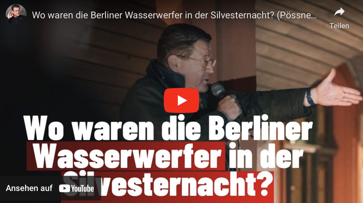 Wo waren die Berliner Wasserwerfer in der Silvesternacht?