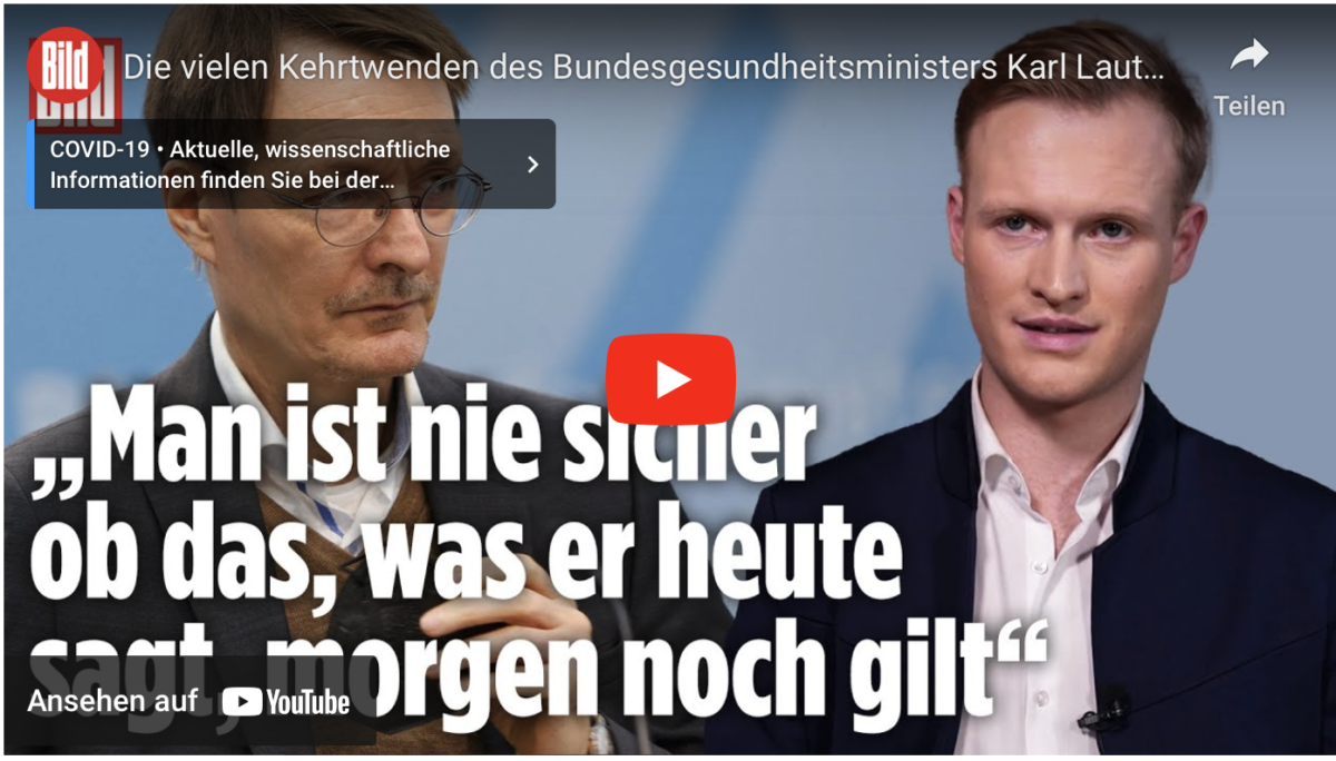 Die vielen Kehrtwenden des Bundesgesundheitsministers Karl Lauterbach!