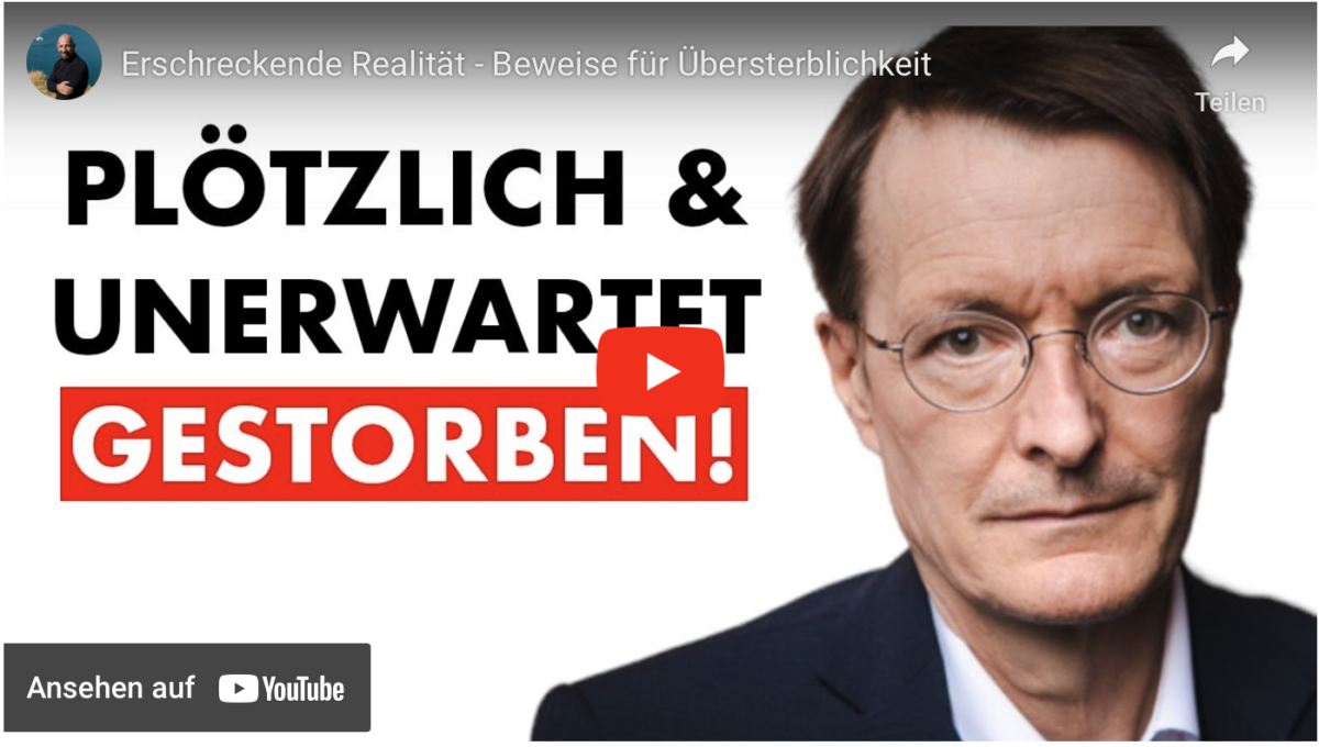 Erschreckende Realität – Beweise für Übersterblichkeit!