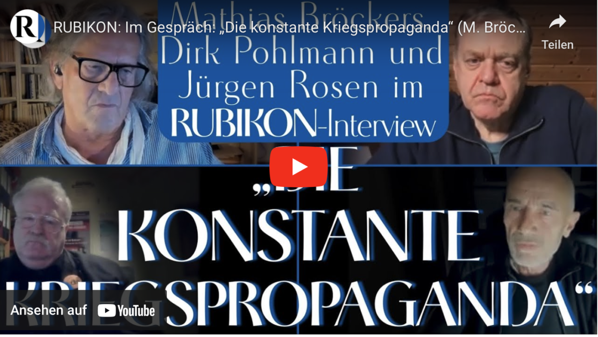 RUBIKON: Im Gespräch: „Die konstante Kriegspropaganda“