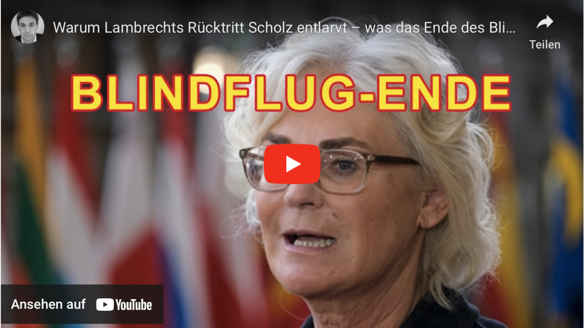 Warum Lambrechts Rücktritt Scholz entlarvt – was das Ende des Blindfluges wirklich bedeutet!