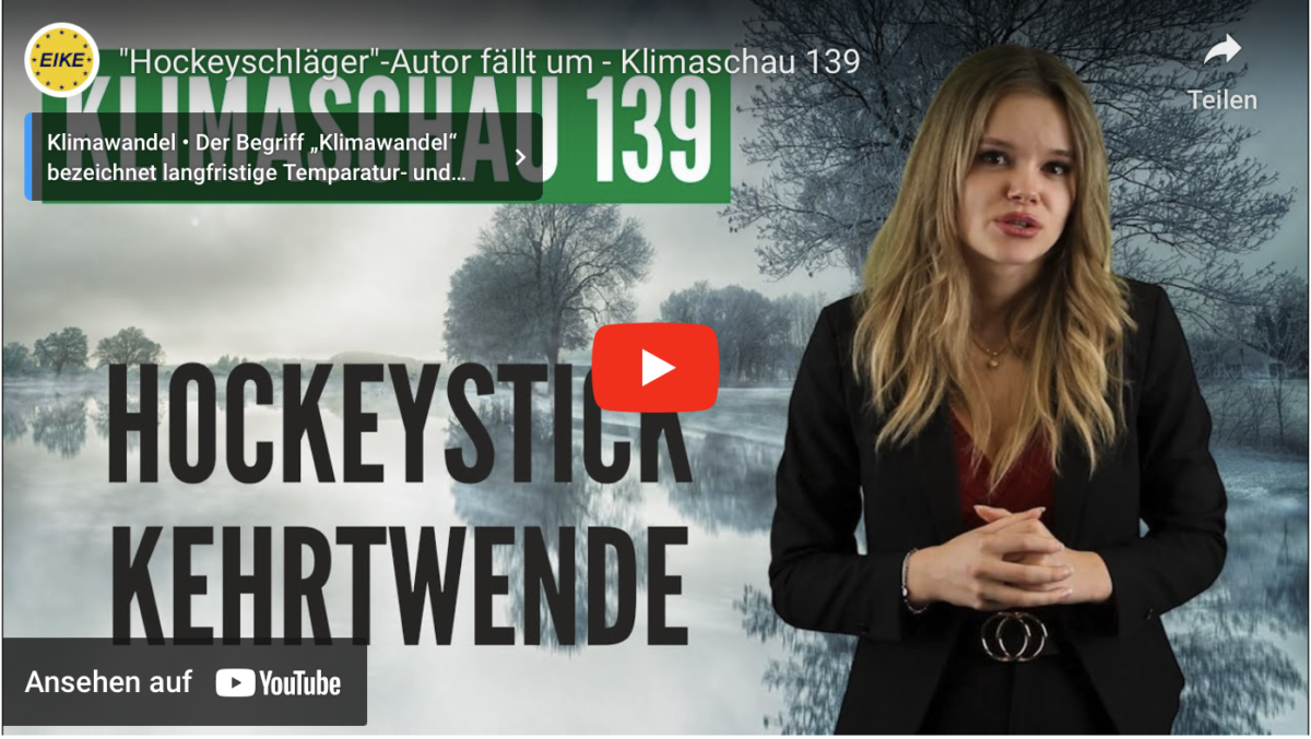 „Hockeyschläger“-Autor fällt um – Klimaschau 139