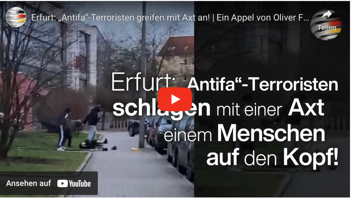 Erfurt: „Antifa“-Terroristen greifen mit Axt an!
