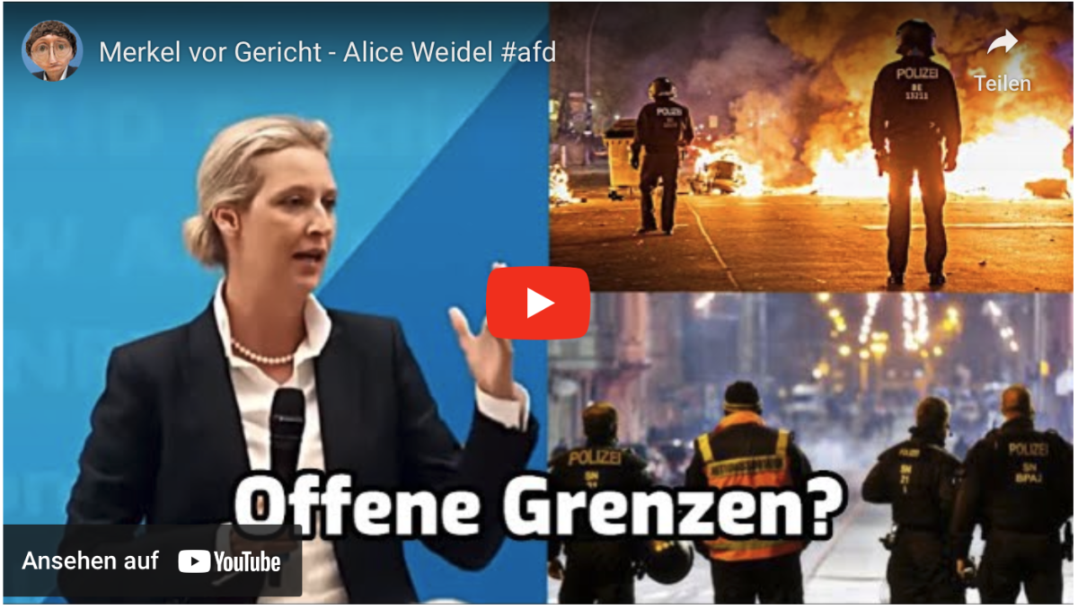 Merkel vor Gericht – Alice Weidel #afd