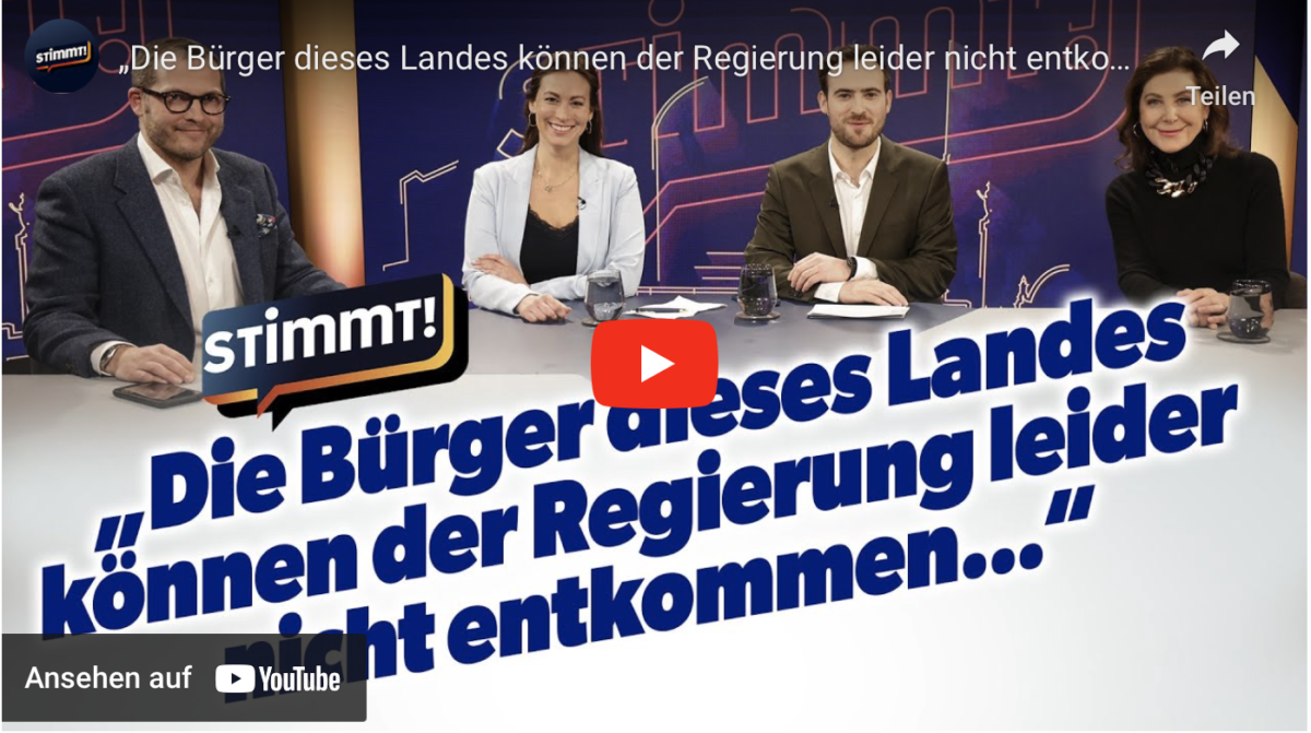 „Die Bürger dieses Landes können der Regierung leider nicht entkommen …“