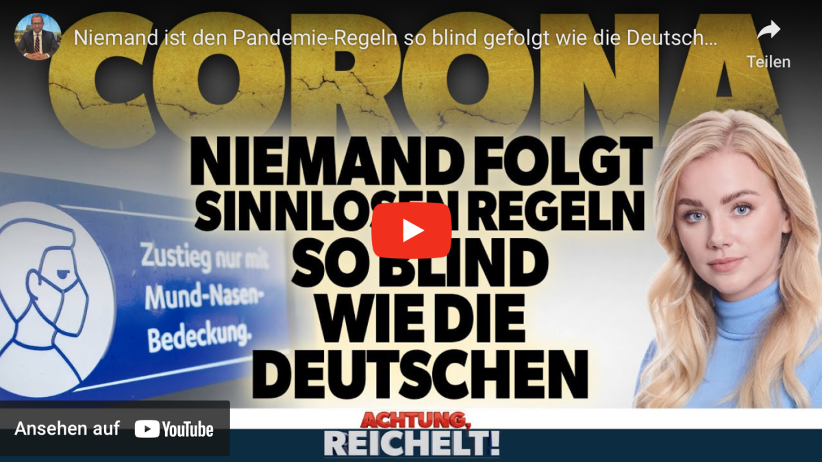 Niemand ist den Pandemie-Regeln so blind gefolgt wie die Deutschen!