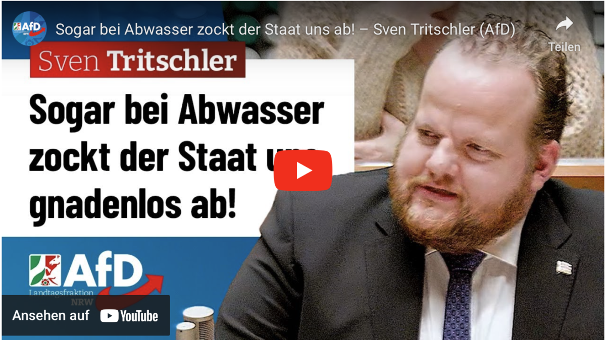 Sogar bei Abwasser zockt der Staat uns ab!