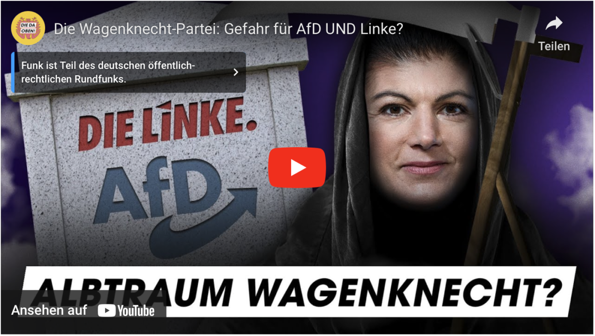 Die Wagenknecht-Partei: Gefahr für AfD UND Linke?