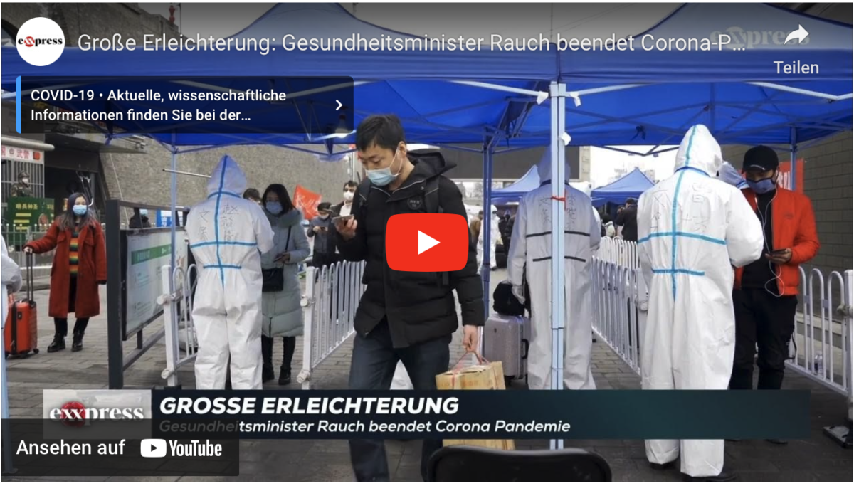 Große Erleichterung: Gesundheitsminister Rauch beendet Corona-Pandemie!