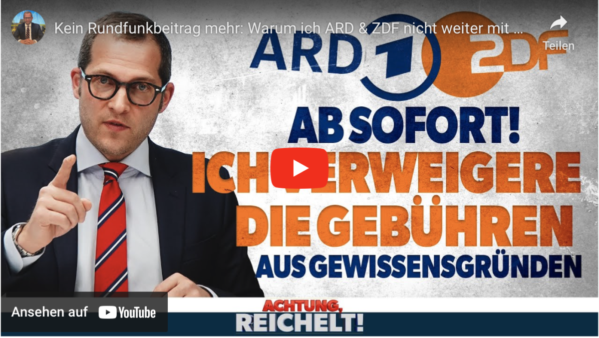 Kein Rundfunkbeitrag mehr: Warum ich ARD & ZDF nicht weiter mit meinem Gewissen vereinbaren kann!