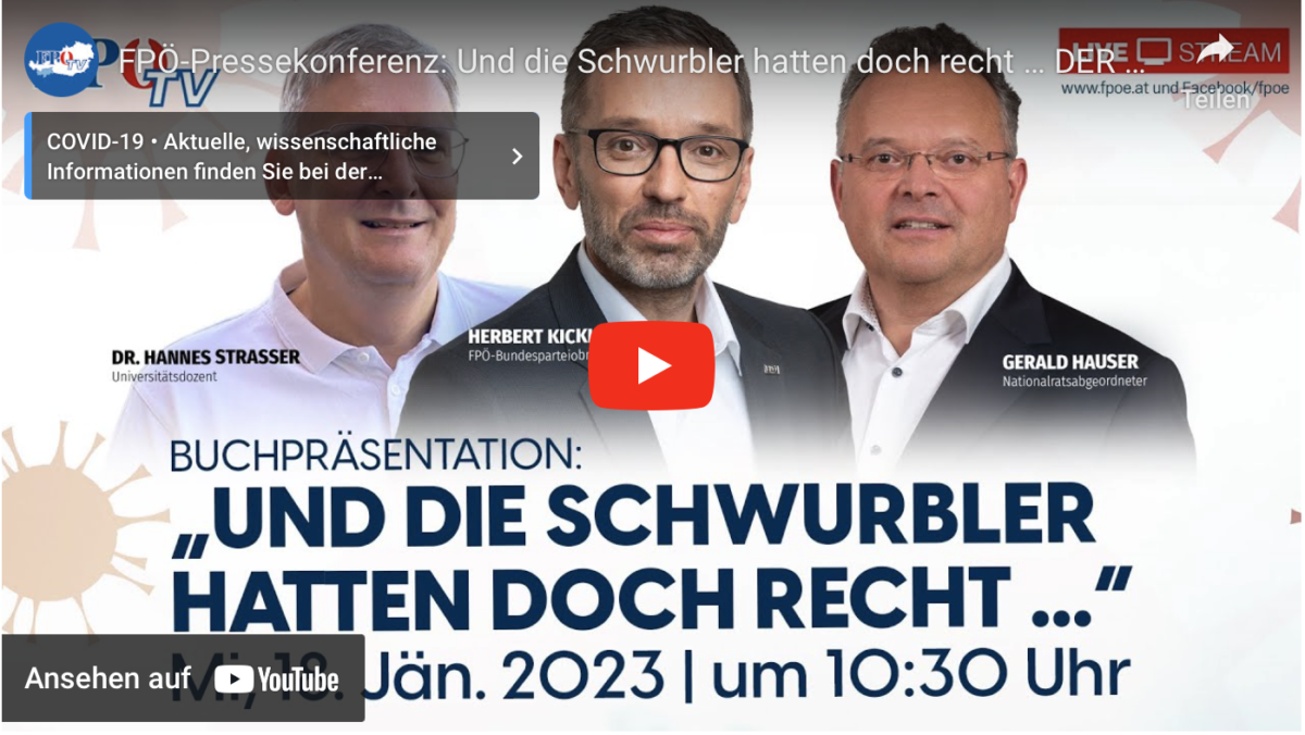FPÖ-Pressekonferenz: Und die Schwurbler hatten doch recht … DER Corona-Faktencheck