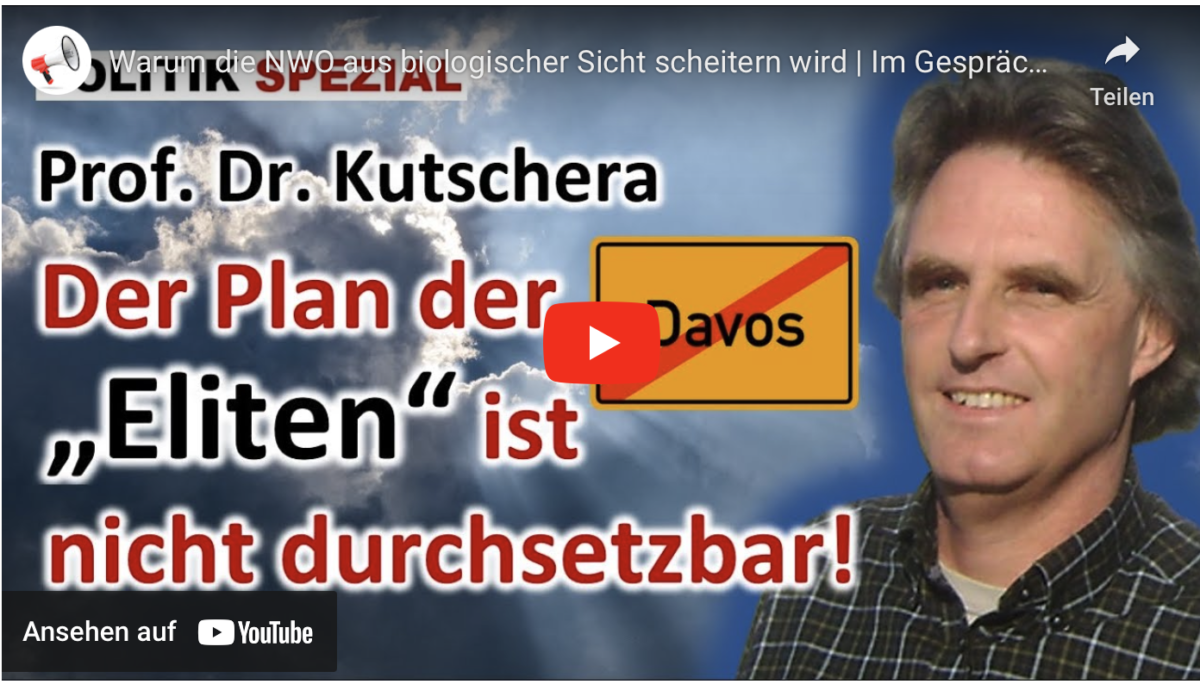 Warum die NWO aus biologischer Sicht scheitern wird!