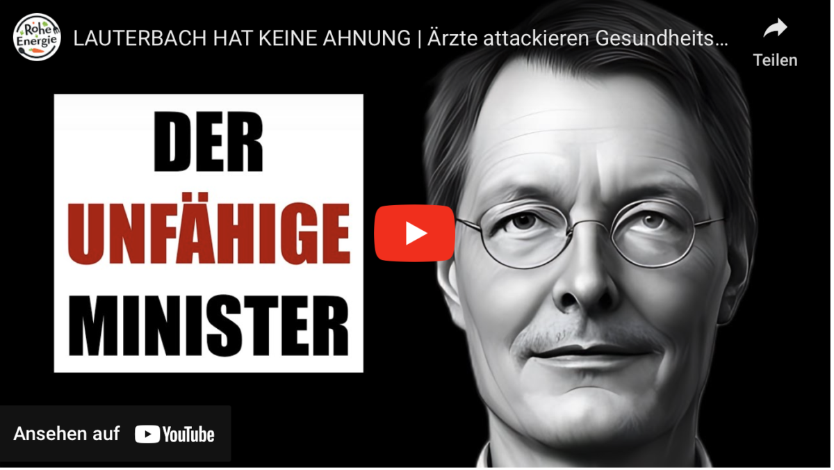 LAUTERBACH HAT KEINE AHNUNG | Ärzte attackieren Gesundheitsminister | Bitte sofort zurücktreten
