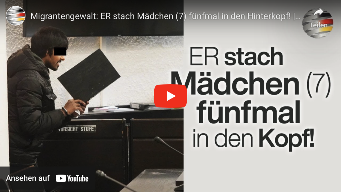 Migrantengewalt: ER stach Mädchen (7) fünfmal in den Hinterkopf!