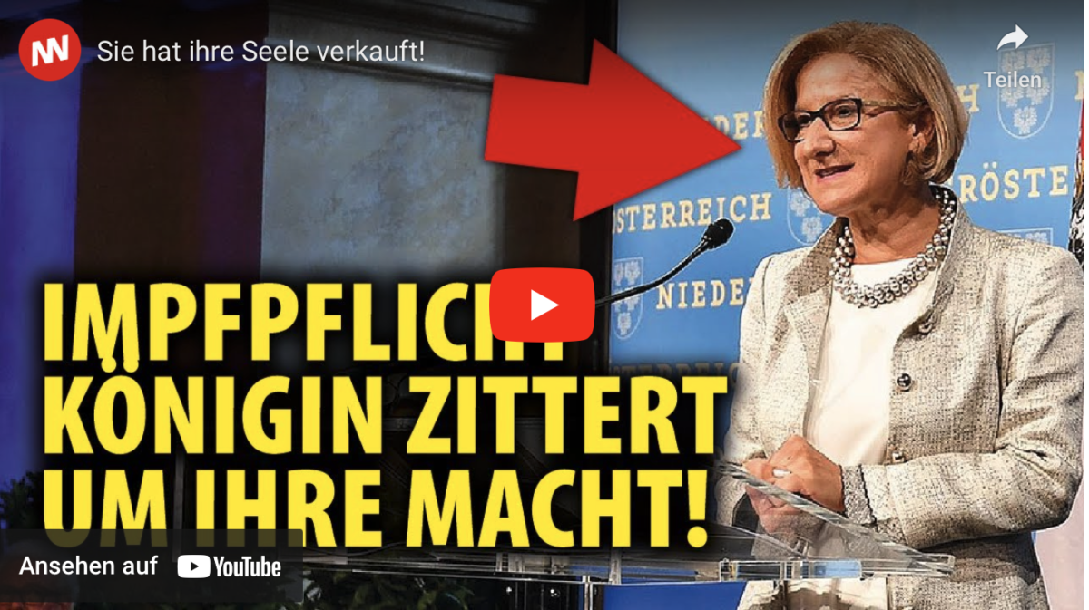 Impfkönigin zittert! Sie hat ihre Seele verkauft!