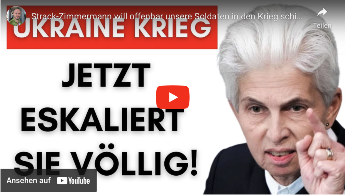 Strack-Zimmermann will offenbar unsere Soldaten in den Krieg schicken!