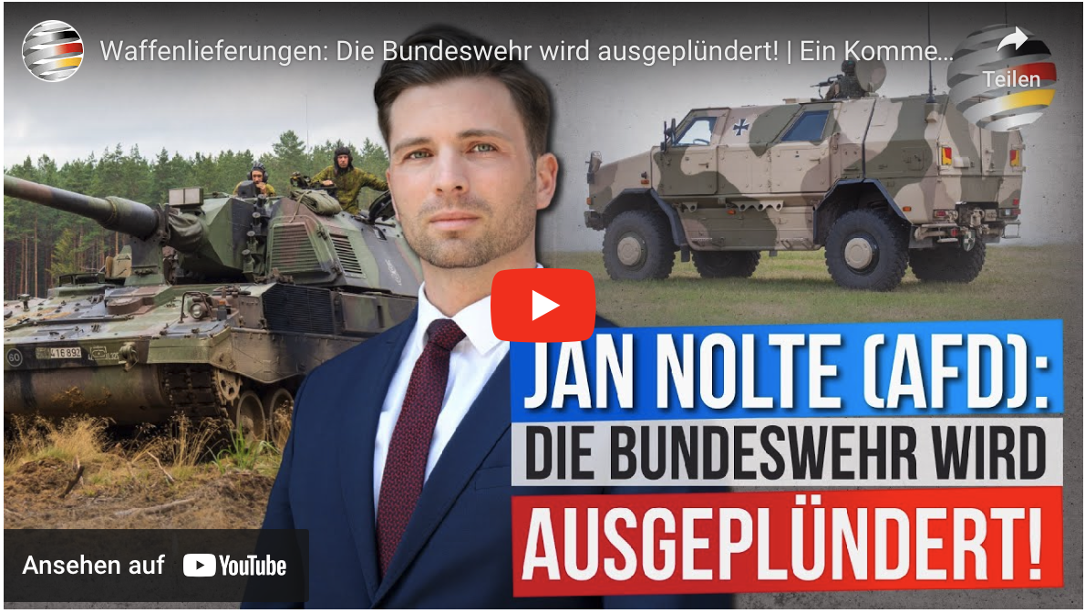 Waffenlieferungen: Die Bundeswehr wird ausgeplündert!