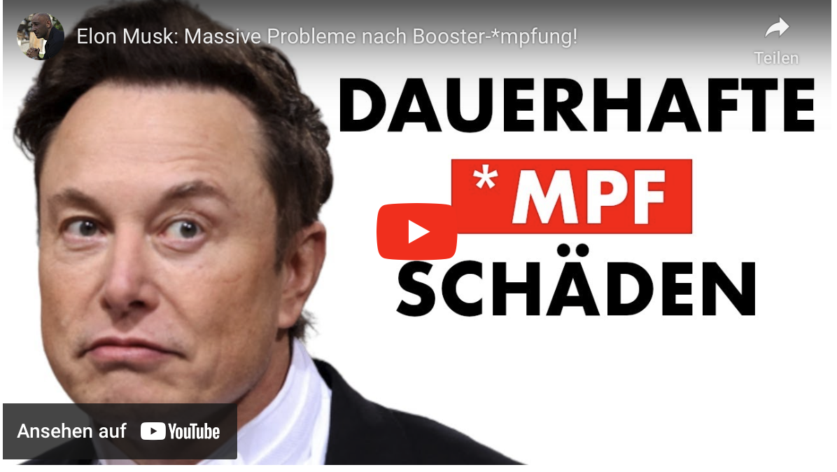 Elon Musk: Massive Probleme nach Booster-#Impfung!