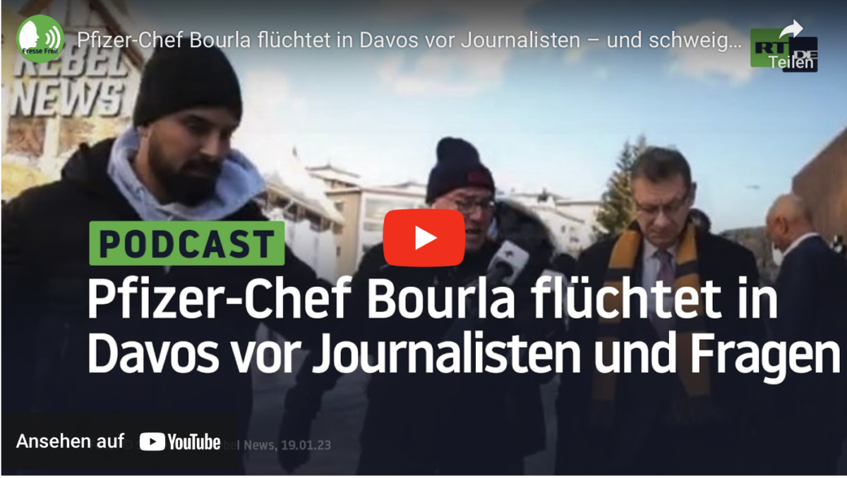 Pfizer-Chef Bourla flüchtet in Davos vor Journalisten – und schweigt zu unangenehmen Fragen