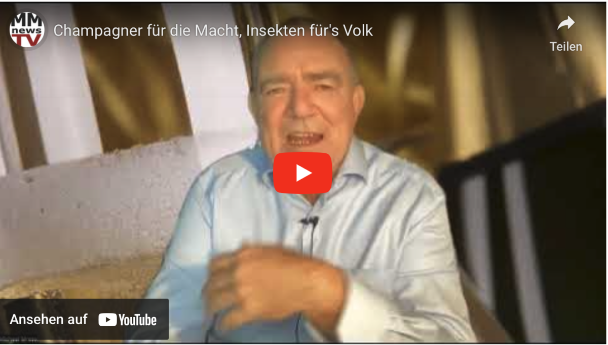 Champagner für die Macht, Insekten für’s Volk!