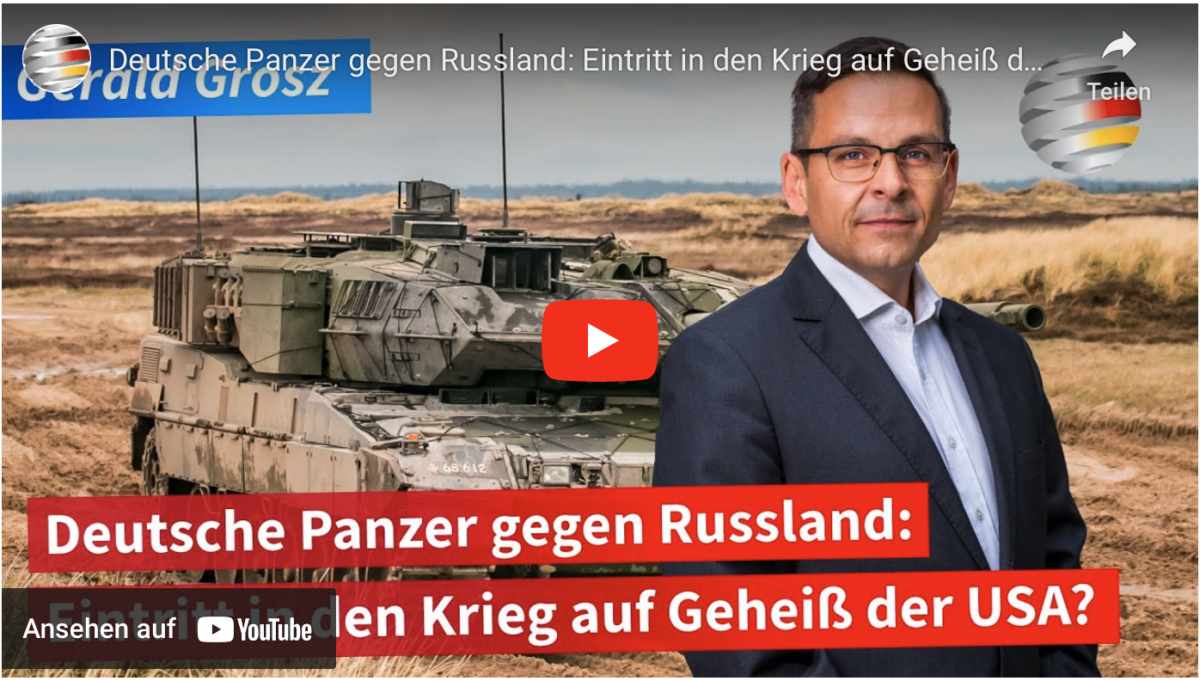 Deutsche Panzer gegen Russland: Eintritt in den Krieg auf Geheiß der USA?