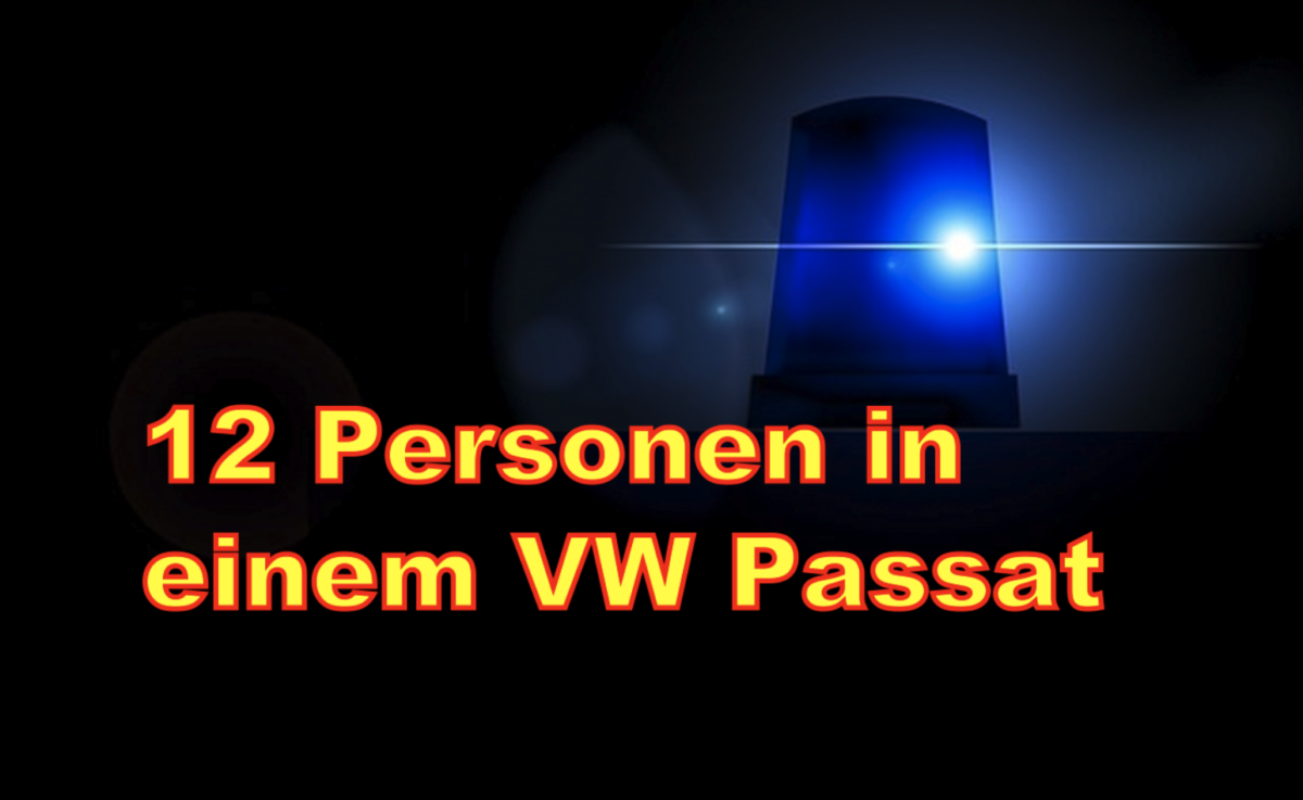 Heide: 12 Personen in einem VW Passat