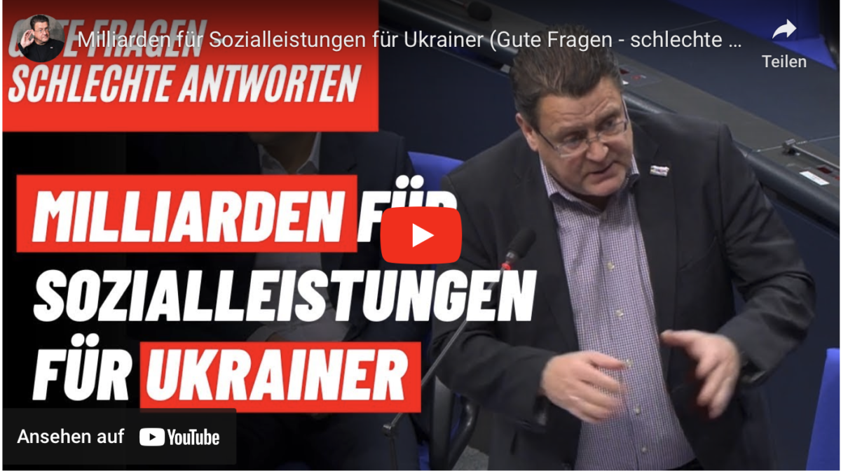 Milliarden für Sozialleistungen für Ukrainer!