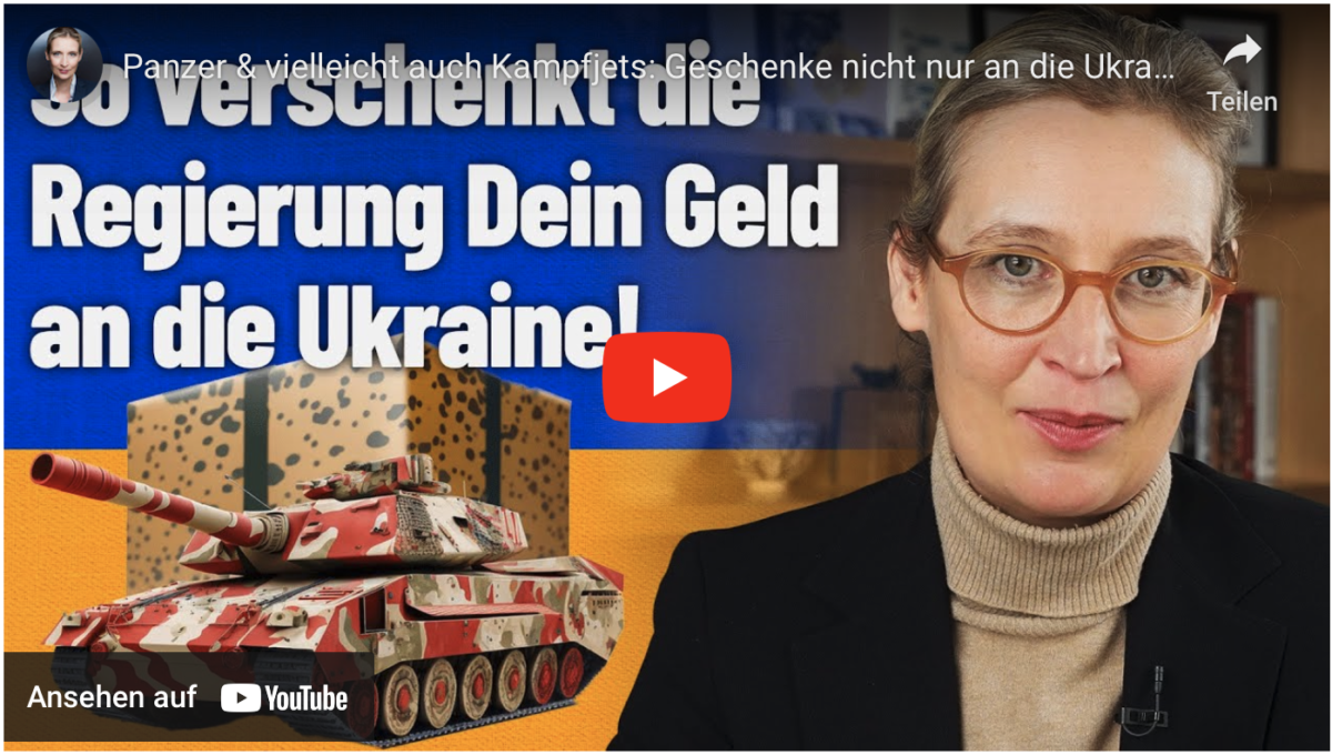 Panzer & vielleicht auch Kampfjets: Geschenke nicht nur an die Ukraine!