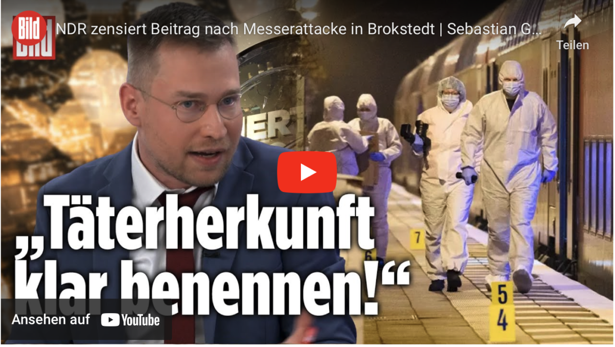 NDR zensiert Beitrag nach Messerattacke in Brokstedt