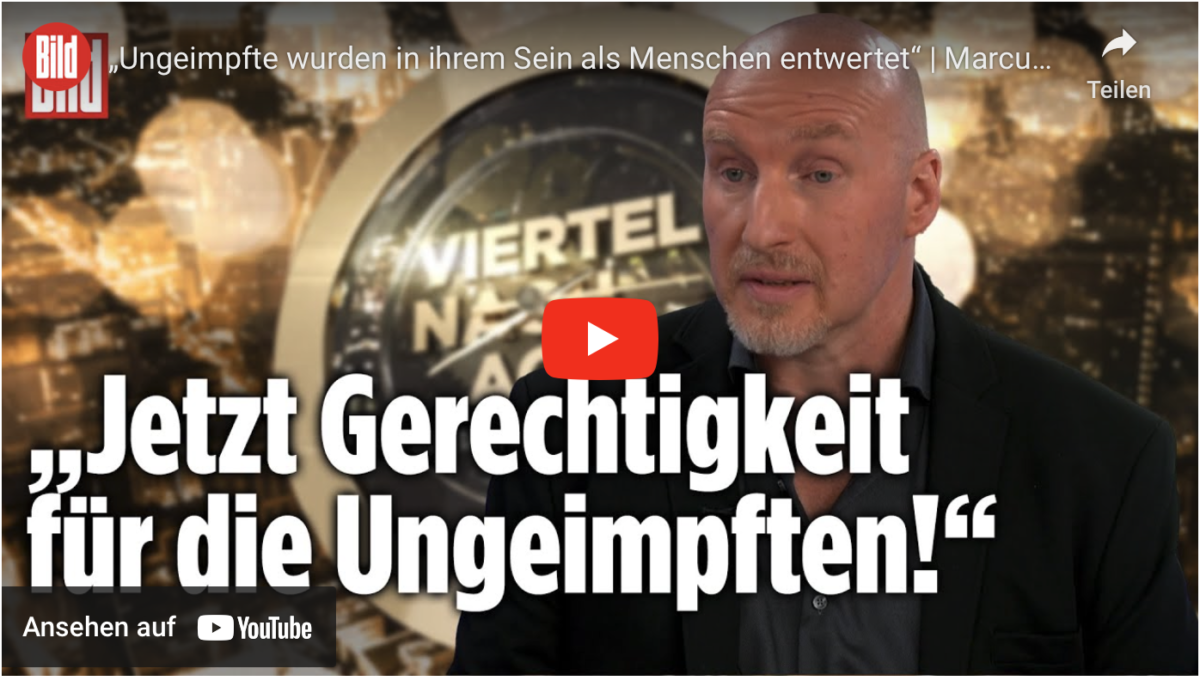 Gerechtigkeit für Ungeimpfte!!! „Ungeimpfte wurden in ihrem Sein als Menschen entwertet“!