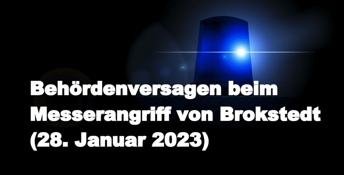Schockierendes Staatsversagen Kommentar der „Fuldaer Zeitung“ zum Behördenversagen beim Messerangriff von Brokstedt (28. Januar 2023)