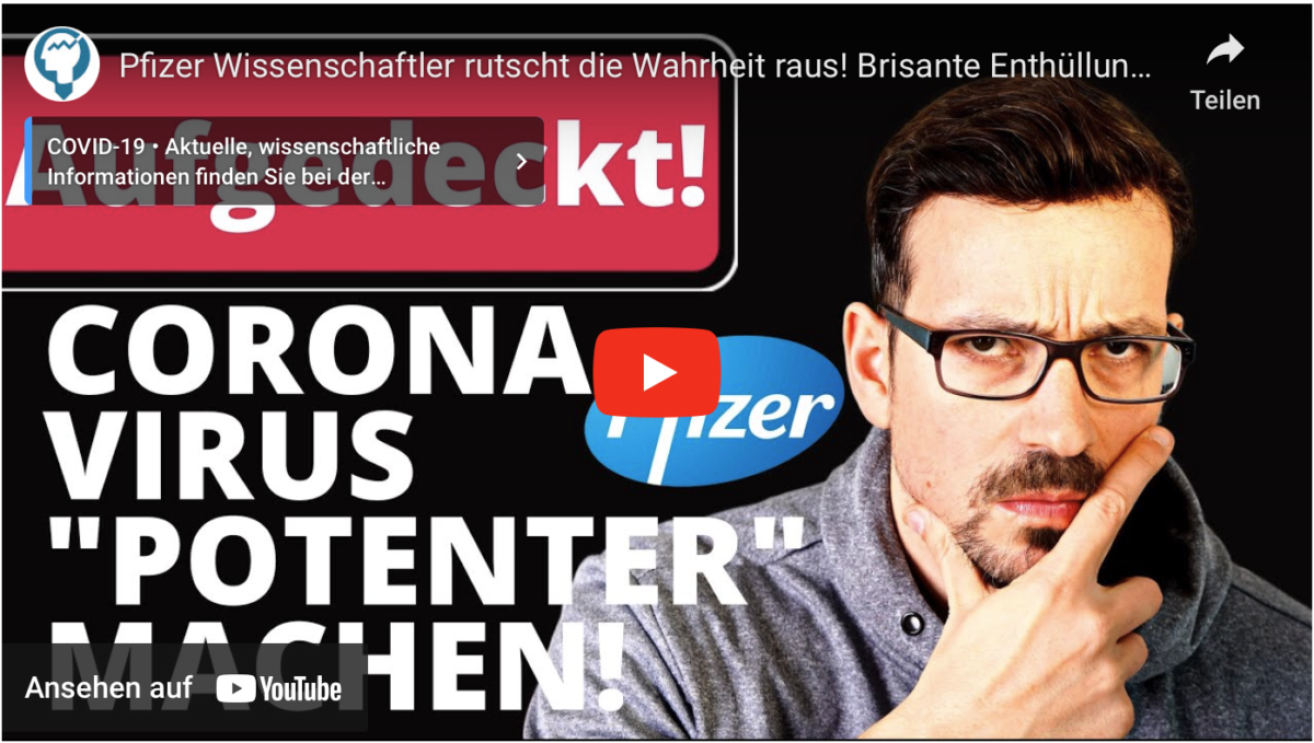 Pfizer Wissenschaftler rutscht die Wahrheit raus! Brisante Enthüllungen! Ich verkaufe BIONTECH Aktie!