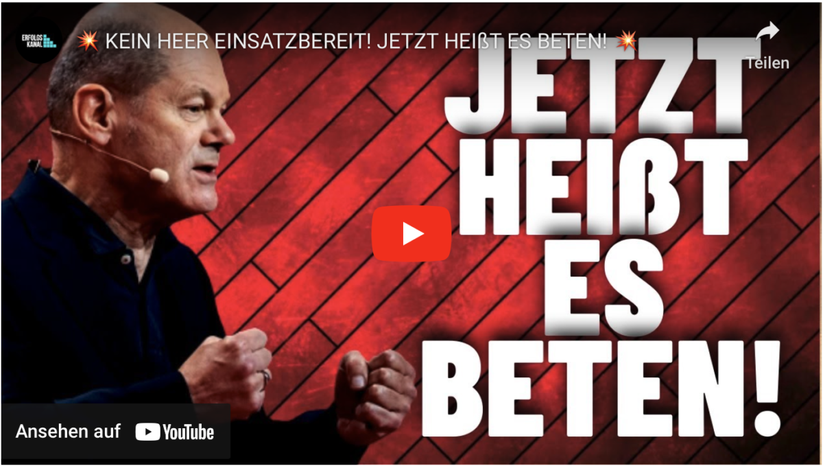 KEIN HEER EINSATZBEREIT! JETZT HEIßT ES BETEN!